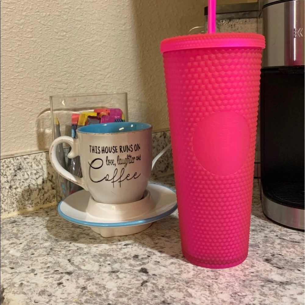 Starbucks hot pink tumbler